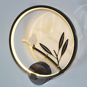 Đèn Tường led vòng tròn con chim đậu cành cây VK41A Ø300